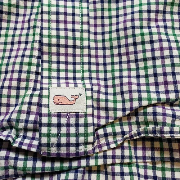 Vineyard Vines Mens XL Slim Fit Murray Shirt Button Down Front Check EUC - Picture 11 of 11